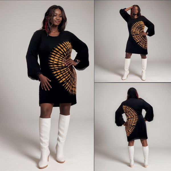 Midi hoodie dress