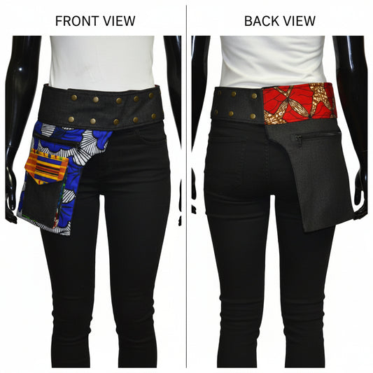 Ankara Mix Waist bag-Accessories-SanJules