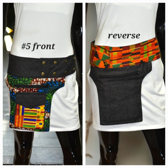 Ankara Mix Waist bag-Accessories-SanJules