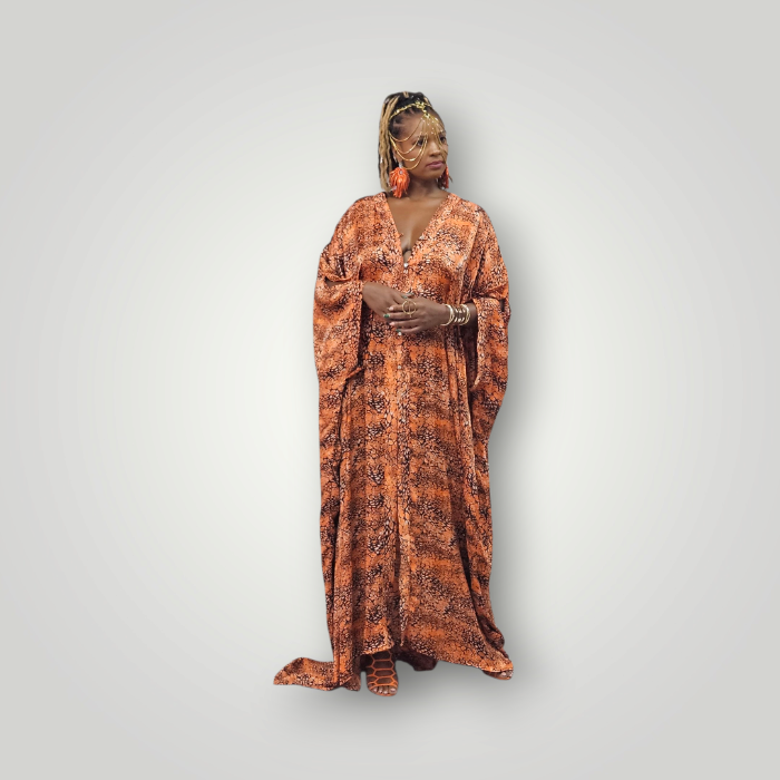 Sanjules Luxurious Silk Satin Oversized Kimono
