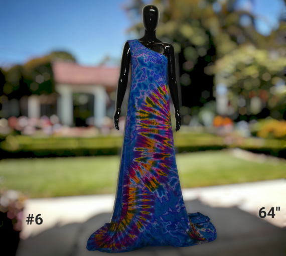 Cold shoulder tie dye dress-SanJules