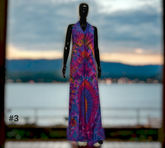 Cold shoulder tie dye dress-SanJules