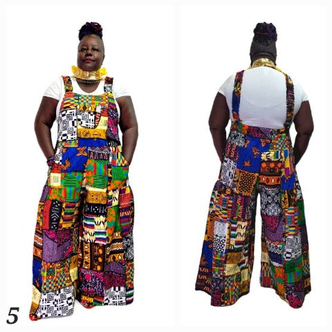 African patchwork jumpsuit