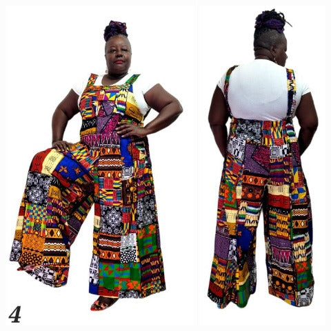 African patchwork jumpsuit