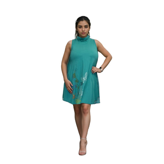 Turtleneck A line dress-Dresses-SanJules