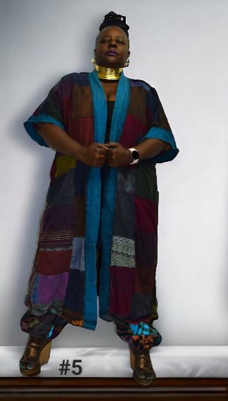 Retro Patchwork Duster