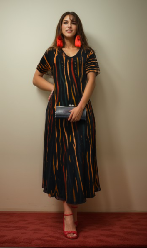 Hand painted dress