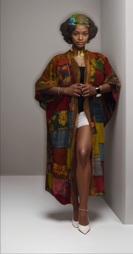 Retro Patchwork Duster