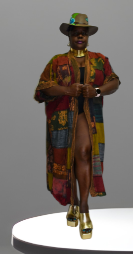 Retro Patchwork Duster