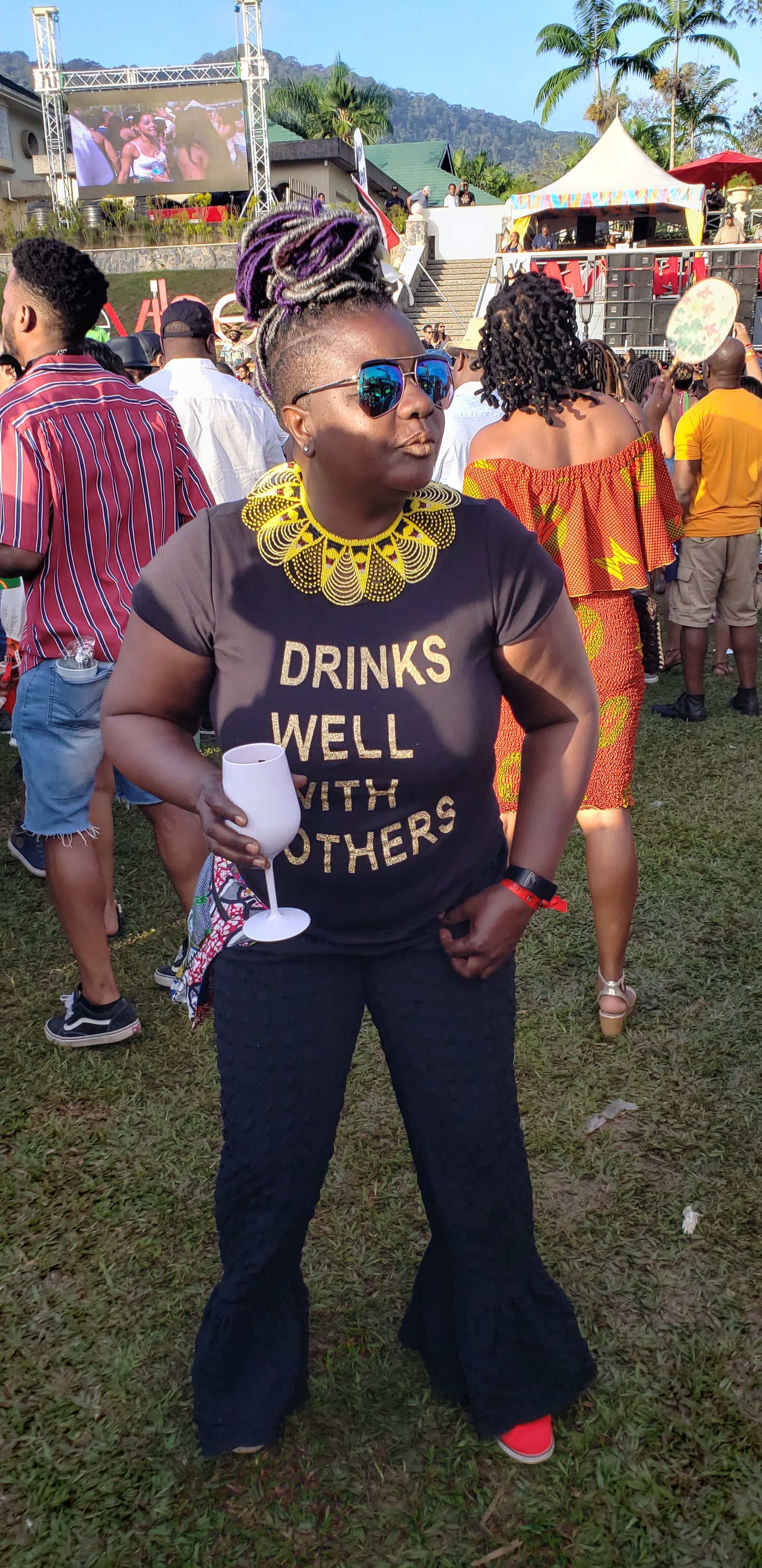 Drinks Well With Others-T Shirt-SanJules