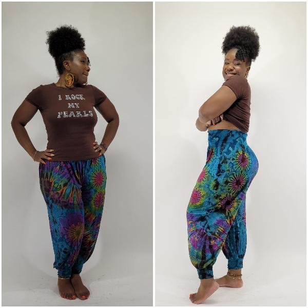 Peace harem pants