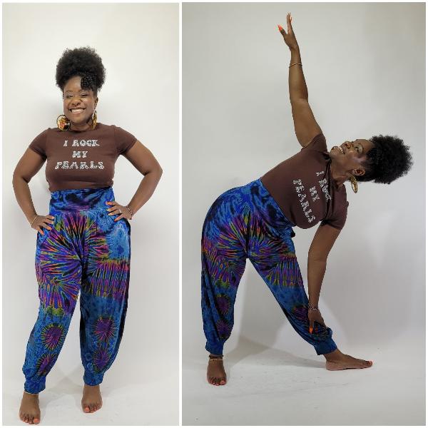 Peace harem pants