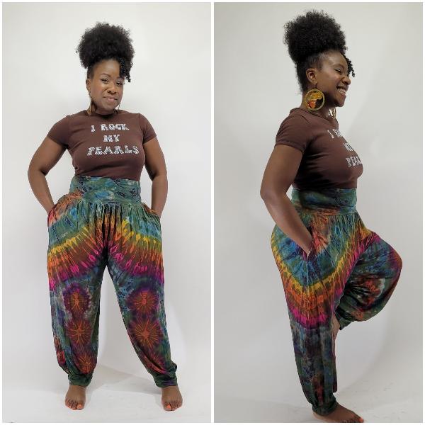 Peace harem pants