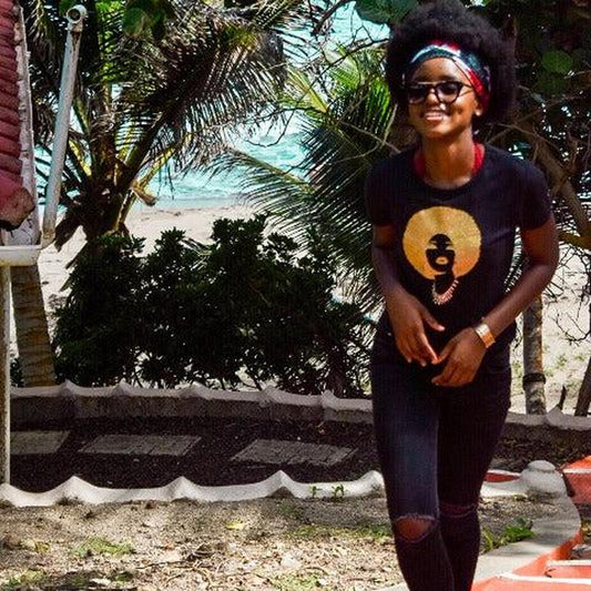 Foxy Gold Afro-T Shirt-SanJules