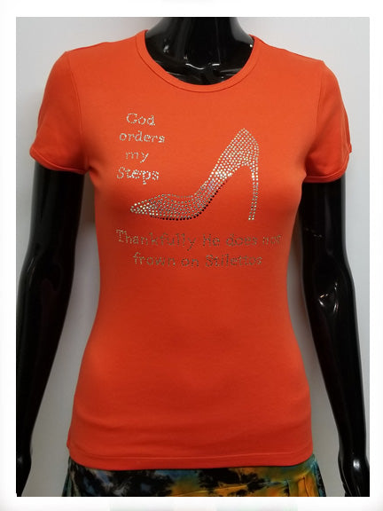 God orders my steps stiletto-T Shirt-SanJules