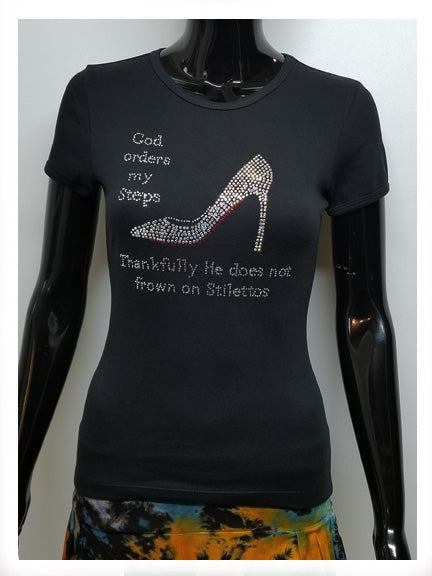 God orders my steps stiletto-T Shirt-SanJules