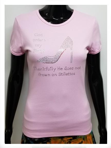 God orders my steps stiletto-T Shirt-SanJules
