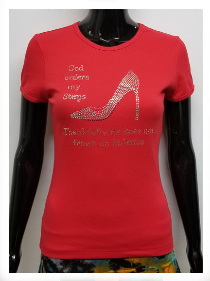 God orders my steps stiletto-T Shirt-SanJules