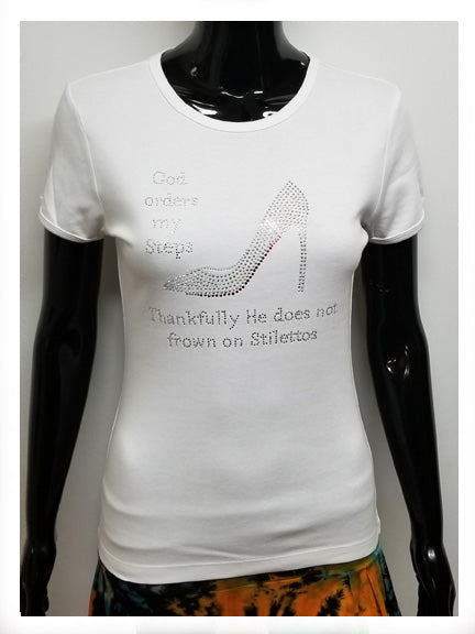 God orders my steps stiletto-T Shirt-SanJules