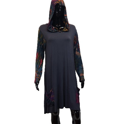 Hooded Long Sleeve Dress-Dress-SanJules