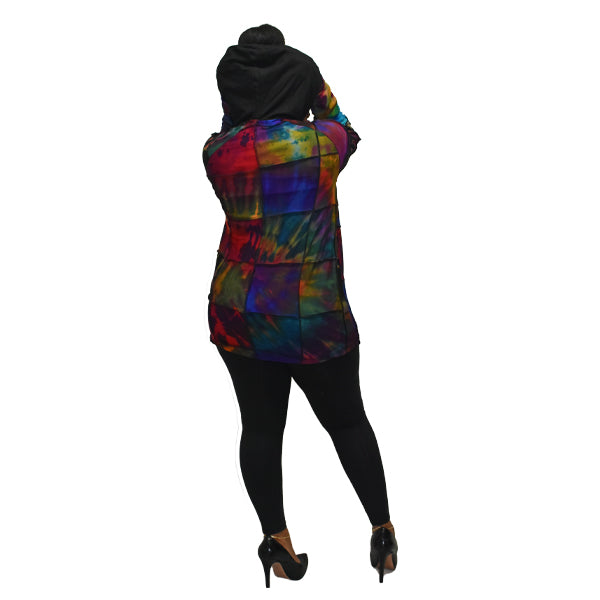 SanJules Patchwork hoodie