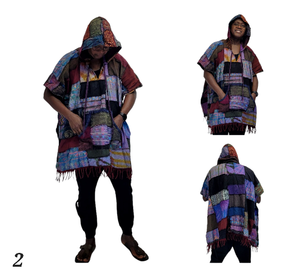 Patchwork poncho
