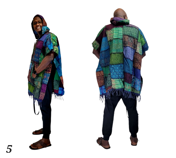 Patchwork poncho