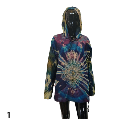 Long sleeve cotton hoodie