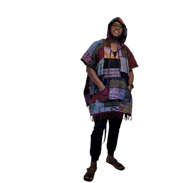 Patchwork poncho