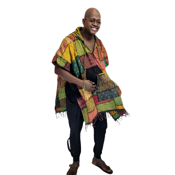 Patchwork poncho