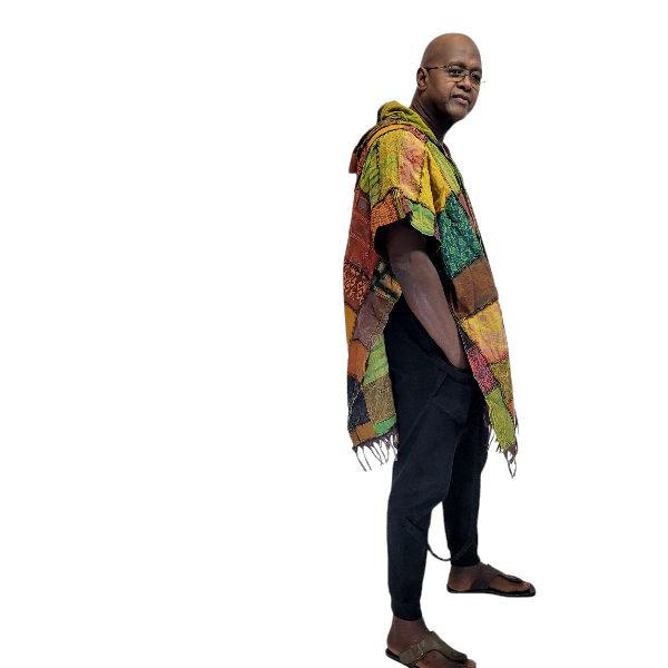Patchwork poncho