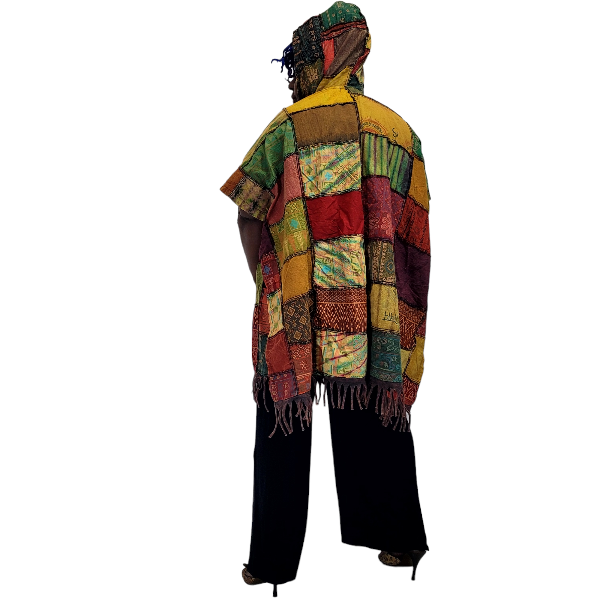 Patchwork poncho