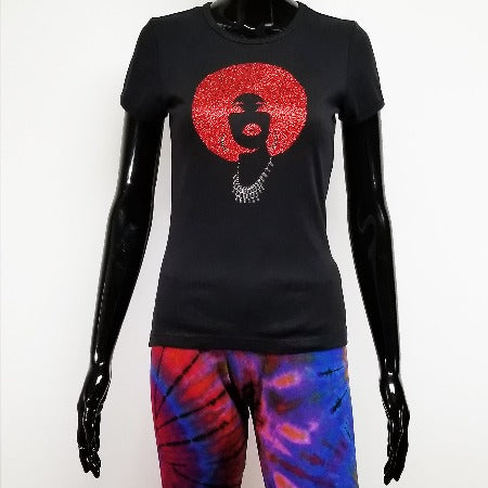 Foxy red afro-T Shirt-SanJules