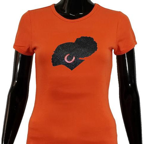 Sophisticated lady metallic black-T Shirt-SanJules