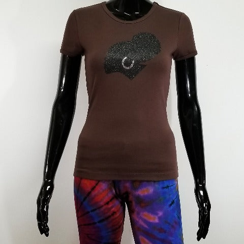 Sophisticated lady metallic black-T Shirt-SanJules