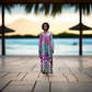 Sanjules Luxurious Silk Satin Oversized Kimono 