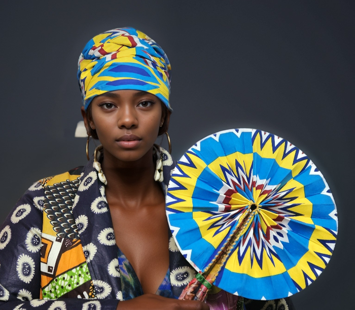 Ankara Scarf and Fan