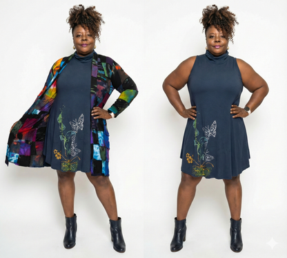 Turtleneck A line dress Final Sale