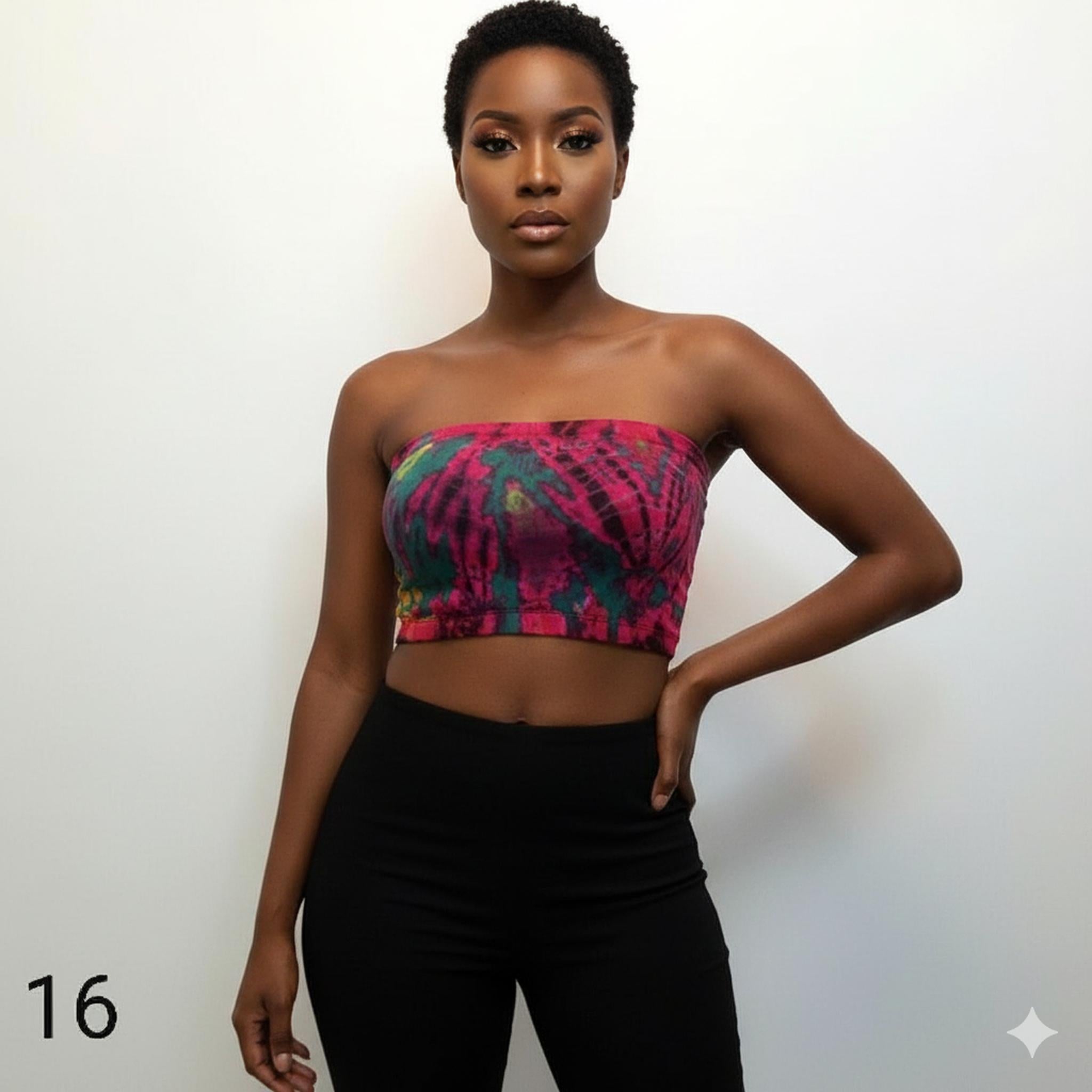 Hand-Dyed Viscose Tube Top Custom Length 7