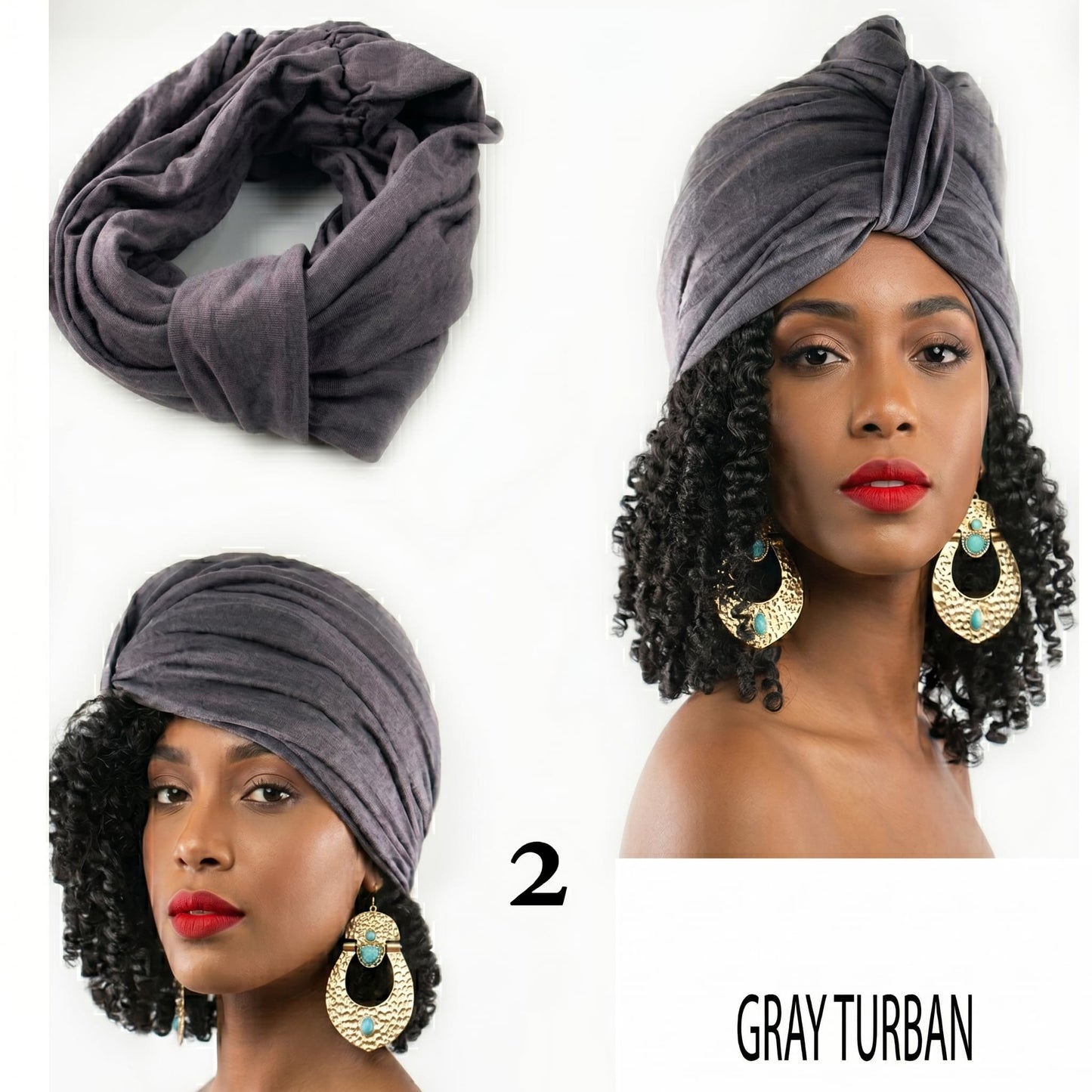 Hand-Dyed Turban | Tie-Dye Rayon Headwrap | Breathable Stretch | SanJules