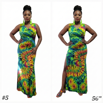 Lime green base gown