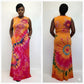 Tie dye maxi dress