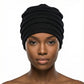 Woman wearing a black hat on a white background-Sanjules