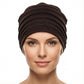 Woman wearing a brown hat on a white background-Sanjules