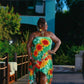 Mini tie dye diva dress Irie color 35 inches long 