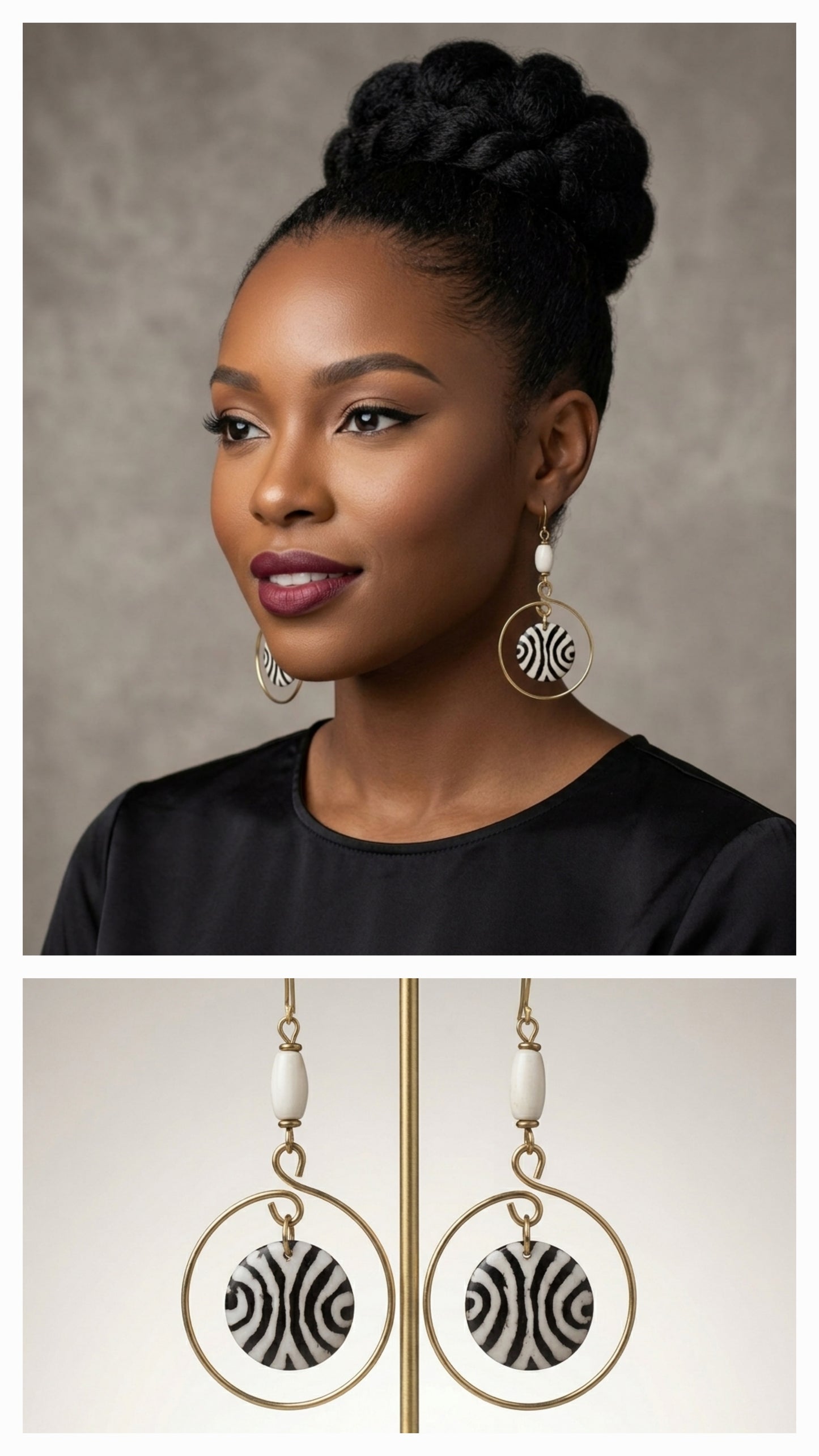 African earrings 