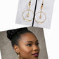 Kenyan cowrie shell earrings