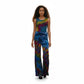 Miami Wide Leg Seam-Out Pants hand-dyed tie-dye — flared wide leg silhouette on model
 