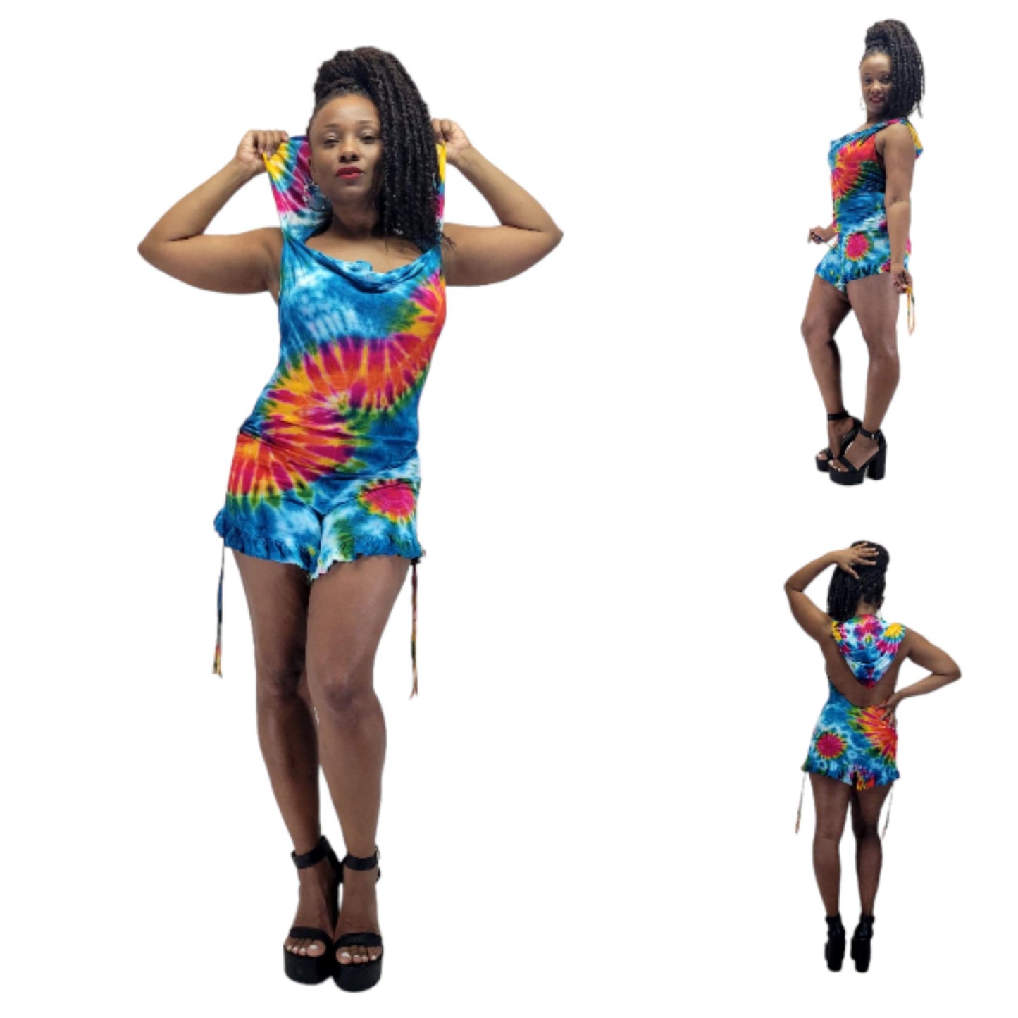 SanJules draw string romper