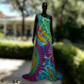 Cold shoulder tie dye dress-SanJules